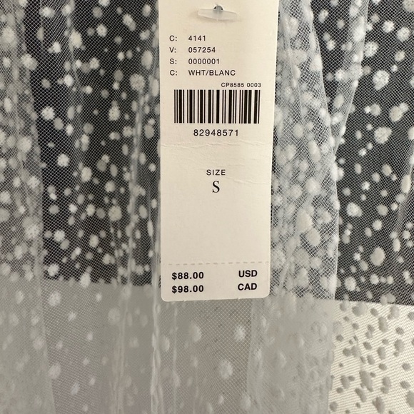 Anthropologie Sheer Dot Tulle Slip Dress - Picture 12 of 13